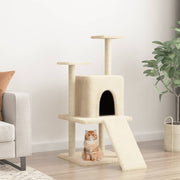 Kattenmeubel 110 cm crèmekleurig sisal
