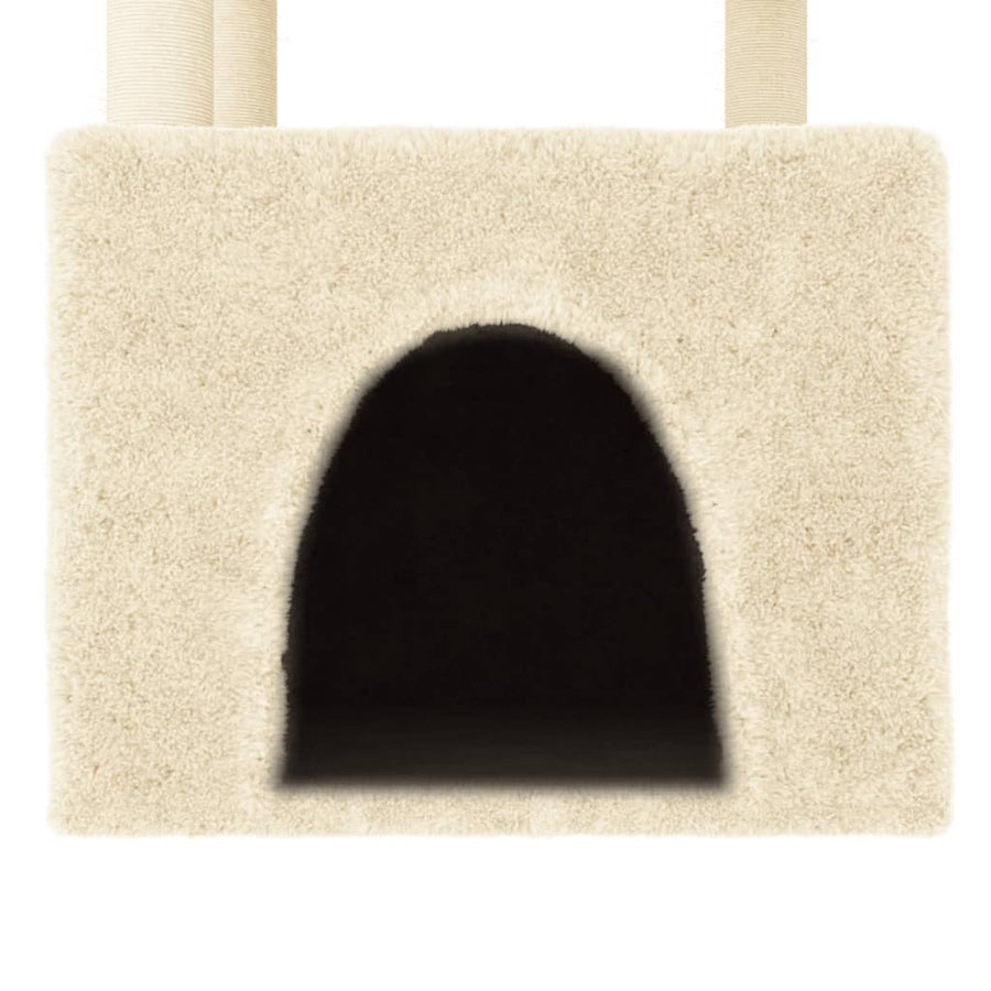 Kattenmeubel Met Sisal Krabpalen 109,5 Cm Kleurig Crème