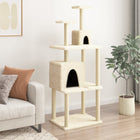 Cat tree with sisal scratching posts 167 cm cream