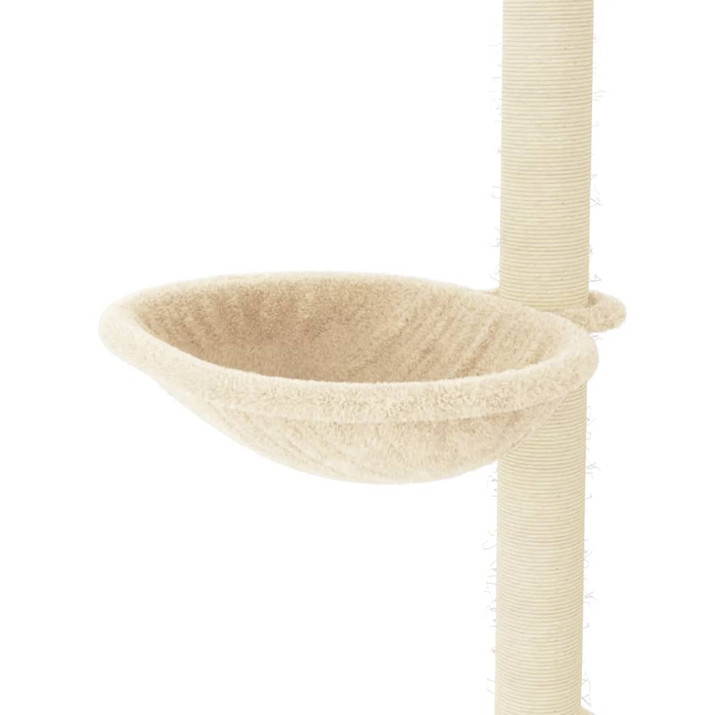 Kattenmeubel Met Sisal Krabpalen 95 Cm Kleurig Crème