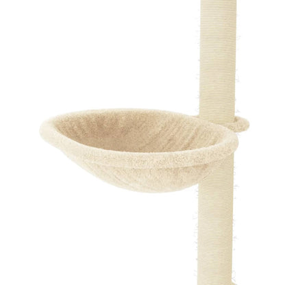 Kattenmeubel Met Sisal Krabpalen 95 Cm Kleurig Crème