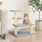 Kattenmeubel sisal krabpaal 61 cm lichtgrijs