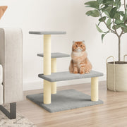 Kattenmeubel sisal krabpaal 61 cm lichtgrijs