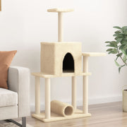 Kattenmeubel 122 cm crèmekleurig