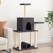 Kattenmeubel 122 cm donkergrijs