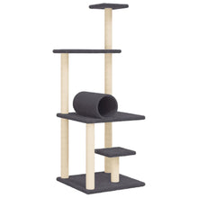 Kattenmeubel Met Sisal Krabpalen 136 Cm Donkergrijs