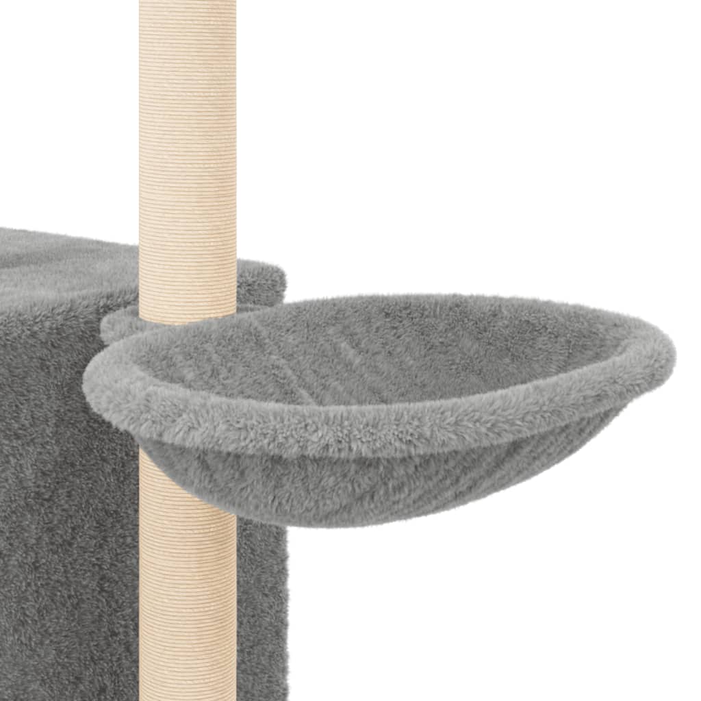 Kattenmeubel Met Sisal Krabpalen 145 Cm Lichtgrijs