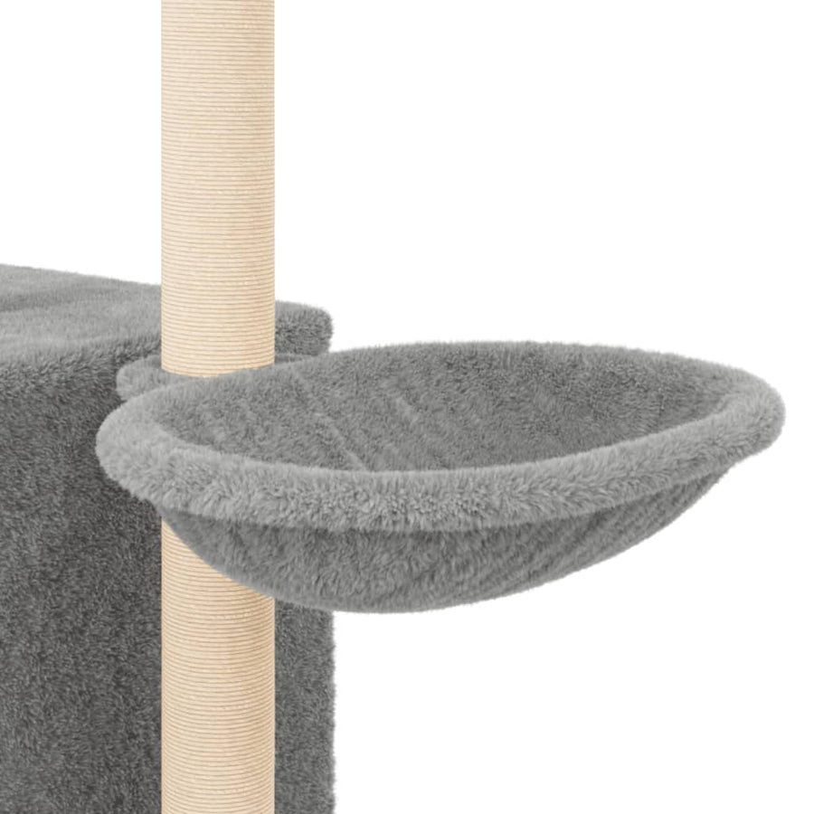 Kattenmeubel Met Sisal Krabpalen 145 Cm Lichtgrijs