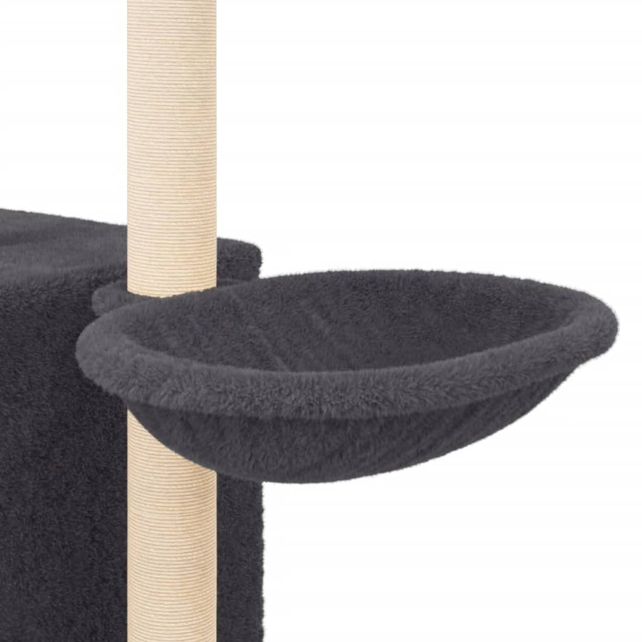 Kattenmeubel Met Sisal Krabpalen 145 Cm Donkergrijs