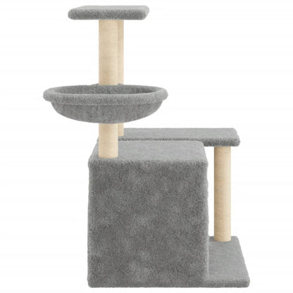 Kattenmeubel Met Sisal Krabpalen 83 Cm Lichtgrijs