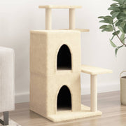 Cat Furniture with Sisal Scratching Posts 97 cm Cream