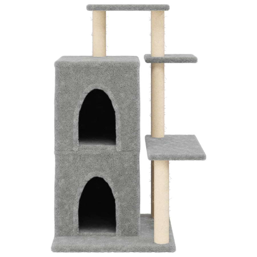 Kattenmeubel Met Sisal Krabpalen 97 Cm Lichtgrijs