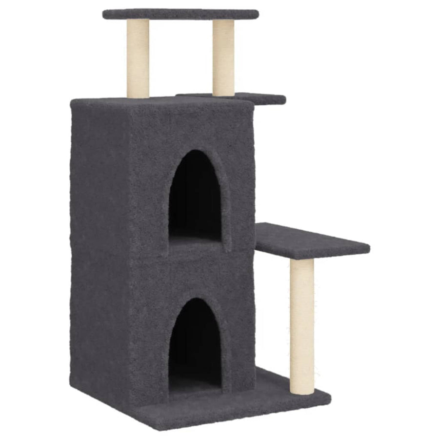 Kattenmeubel Met Sisal Krabpalen 97 Cm Donkergrijs