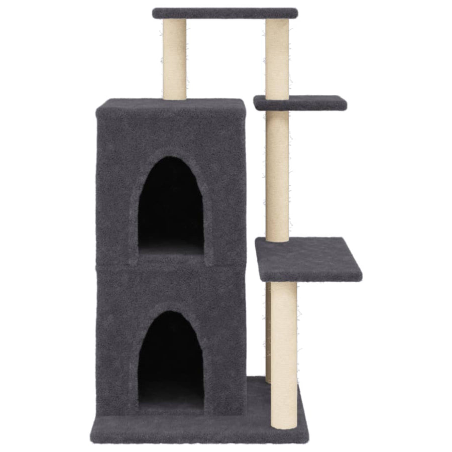 Kattenmeubel Met Sisal Krabpalen 97 Cm Donkergrijs