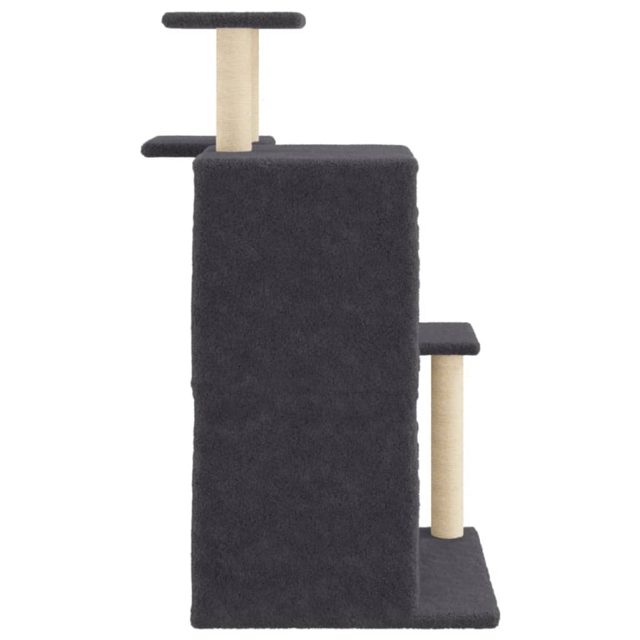 Kattenmeubel Met Sisal Krabpalen 97 Cm Donkergrijs