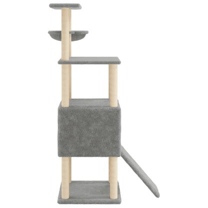 Kattenmeubel Met Sisal Krabpalen 153 Cm Lichtgrijs