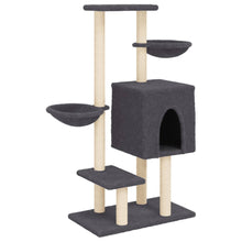 Kattenmeubel Met Sisal Krabpalen 117 Cm Donkergrijs