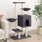 Kattenmeubel 117 cm donkergrijs