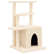 Kattenmeubel Met Sisal Krabpalen 83,5 Cm Kleurig Crème