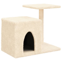 Kattenmeubel Met Sisal Krabpalen 50,5 Cm Kleurig Crème