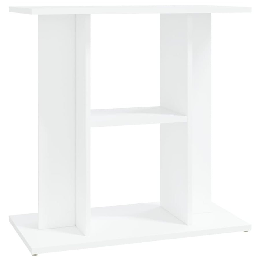 Aquariumstandaard Bewerkt Hout 60 x 30 x 60 cm Wit