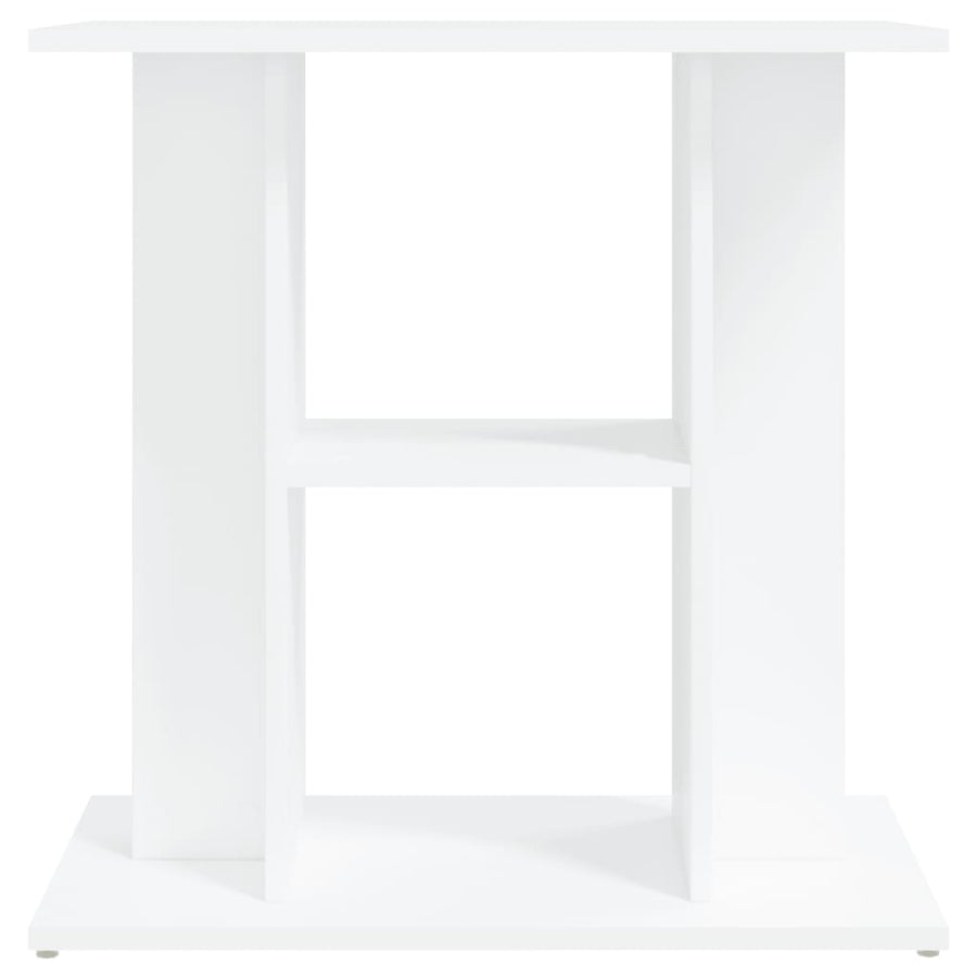 Aquariumstandaard Bewerkt Hout 60 x 30 x 60 cm Wit