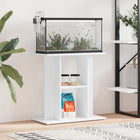 Aquarium stand 60x30x60 cm treated wood white