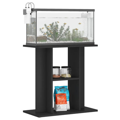 Aquariumstandaard Bewerkt Hout 60 x 30 x 60 cm Zwart