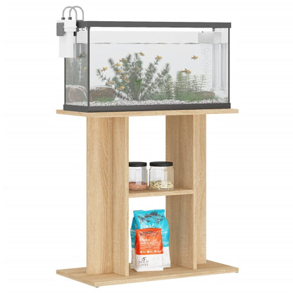 Aquariumstandaard Bewerkt Hout Kleurig 60 x 30 x 60 cm Sonoma eiken