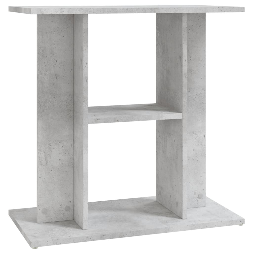 Aquariumstandaard Bewerkt Hout 60 x 30 x 60 cm Betongrijs