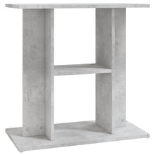 Aquariumstandaard Bewerkt Hout 60 x 30 x 60 cm Betongrijs