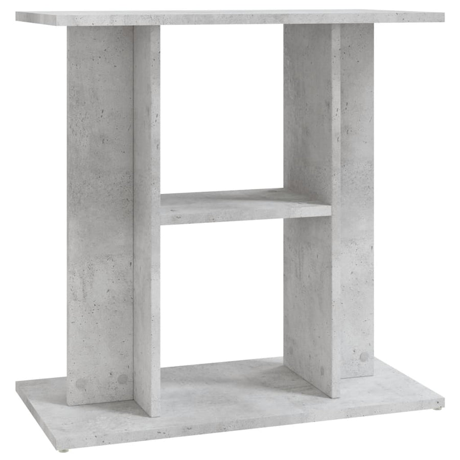 Aquariumstandaard Bewerkt Hout 60 x 30 x 60 cm Betongrijs
