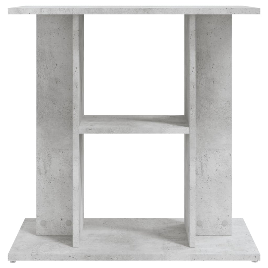 Aquariumstandaard Bewerkt Hout 60 x 30 x 60 cm Betongrijs