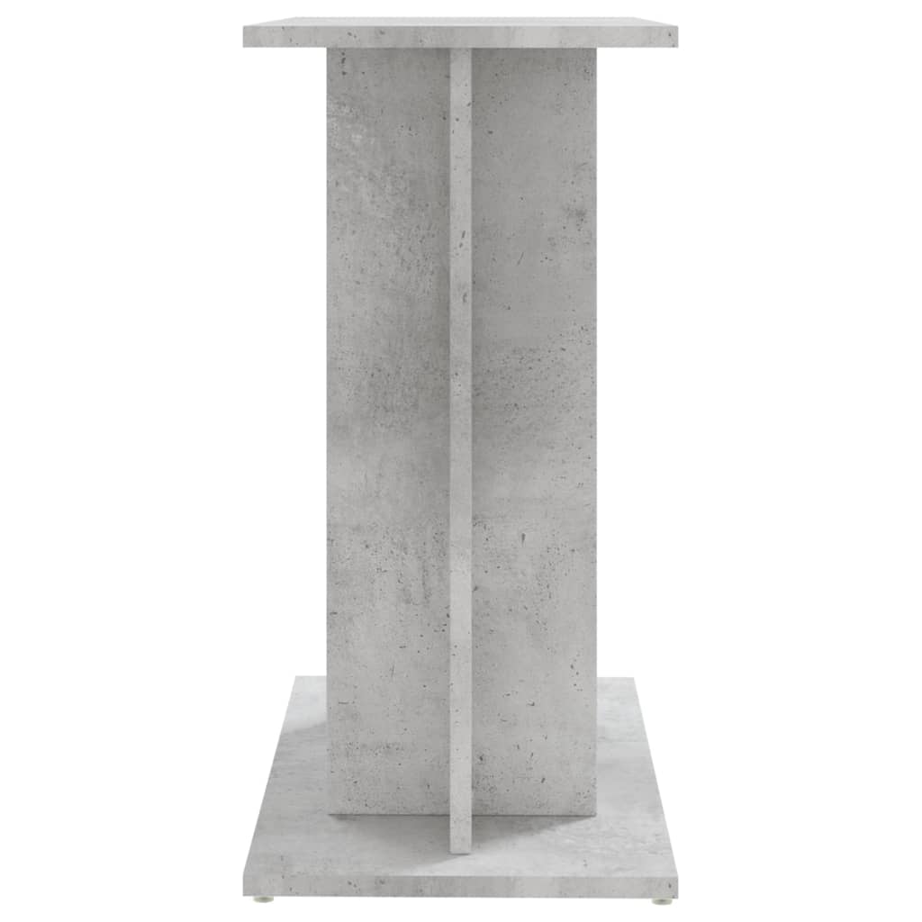 Aquariumstandaard Bewerkt Hout 60 x 30 x 60 cm Betongrijs