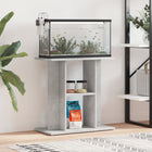 Aquariumstandaard 60x30x60 cm bewerkt hout betongrijs