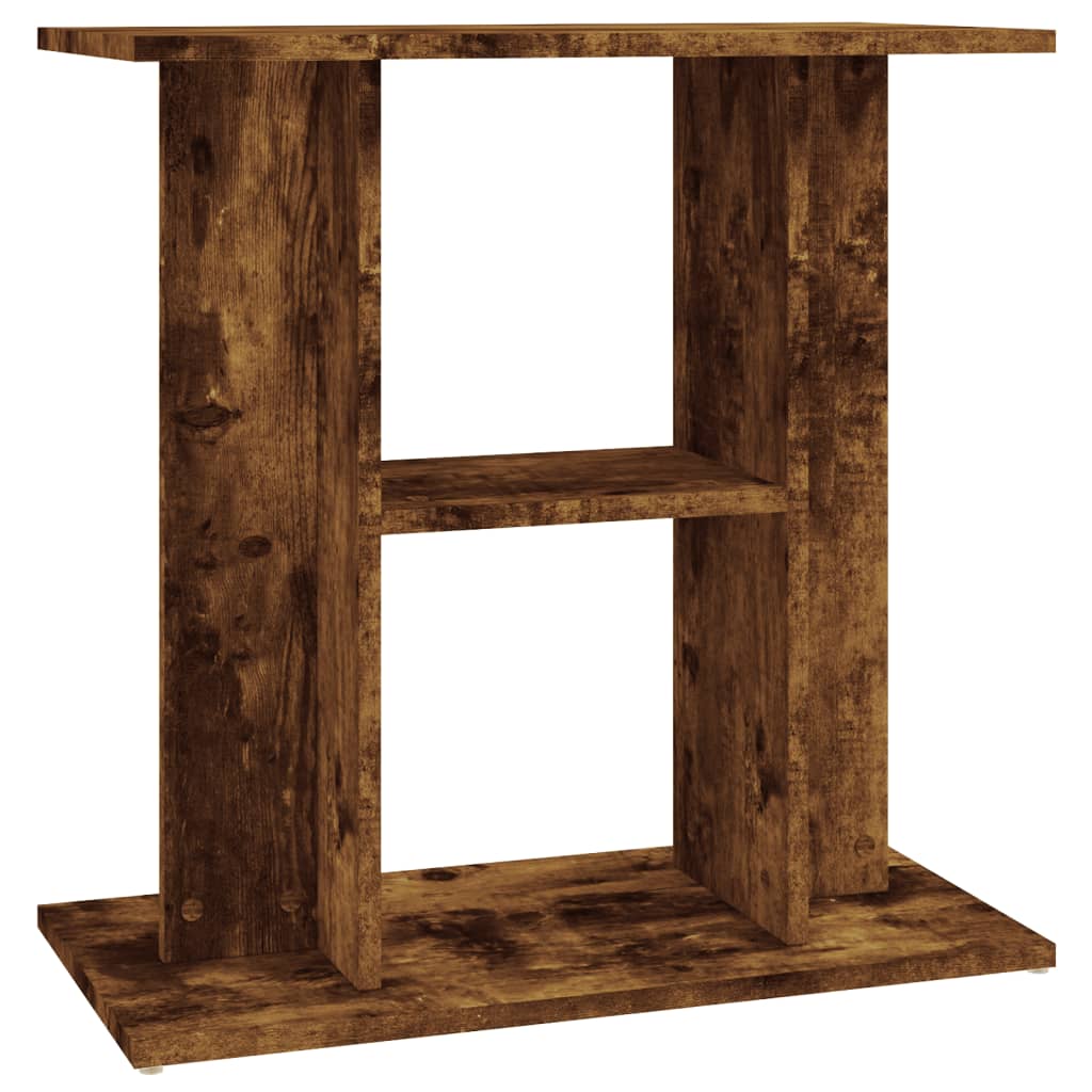 Aquariumstandaard Bewerkt Hout Kleurig 60 x 30 x 60 cm Gerookt eiken