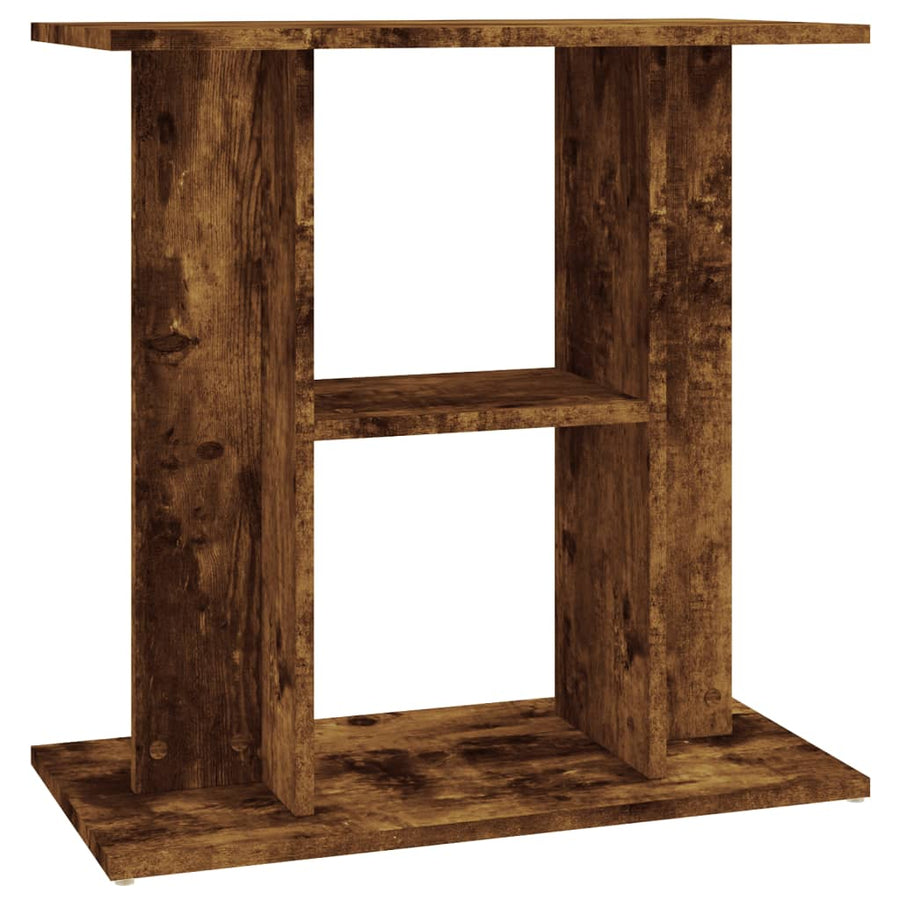 Aquariumstandaard Bewerkt Hout Kleurig 60 x 30 x 60 cm Gerookt eiken