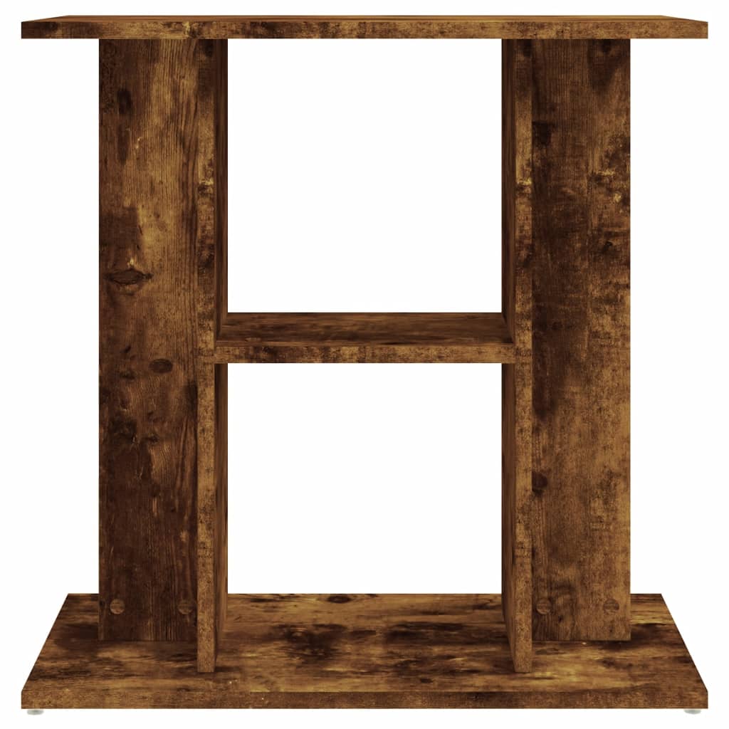Aquariumstandaard Bewerkt Hout Kleurig 60 x 30 x 60 cm Gerookt eiken