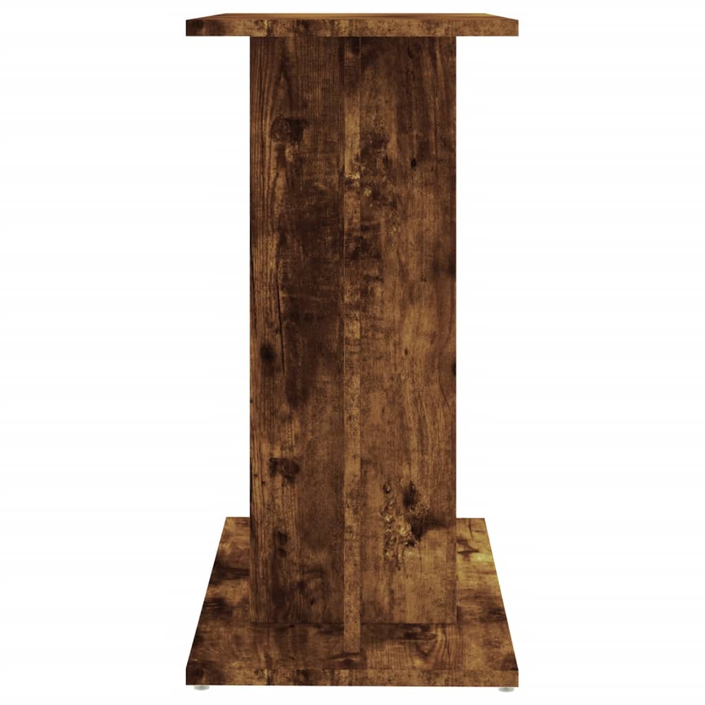 Aquariumstandaard Bewerkt Hout Kleurig 60 x 30 x 60 cm Gerookt eiken
