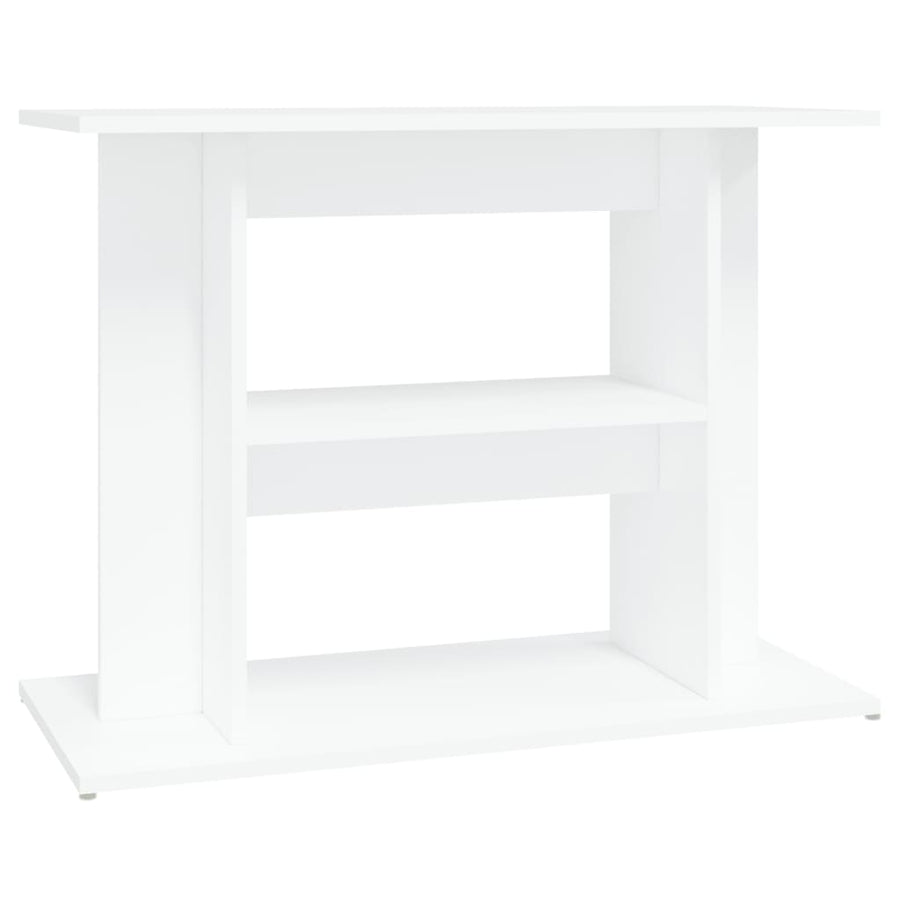 Aquariumstandaard Bewerkt Hout 80 x 35 x 60 cm Wit
