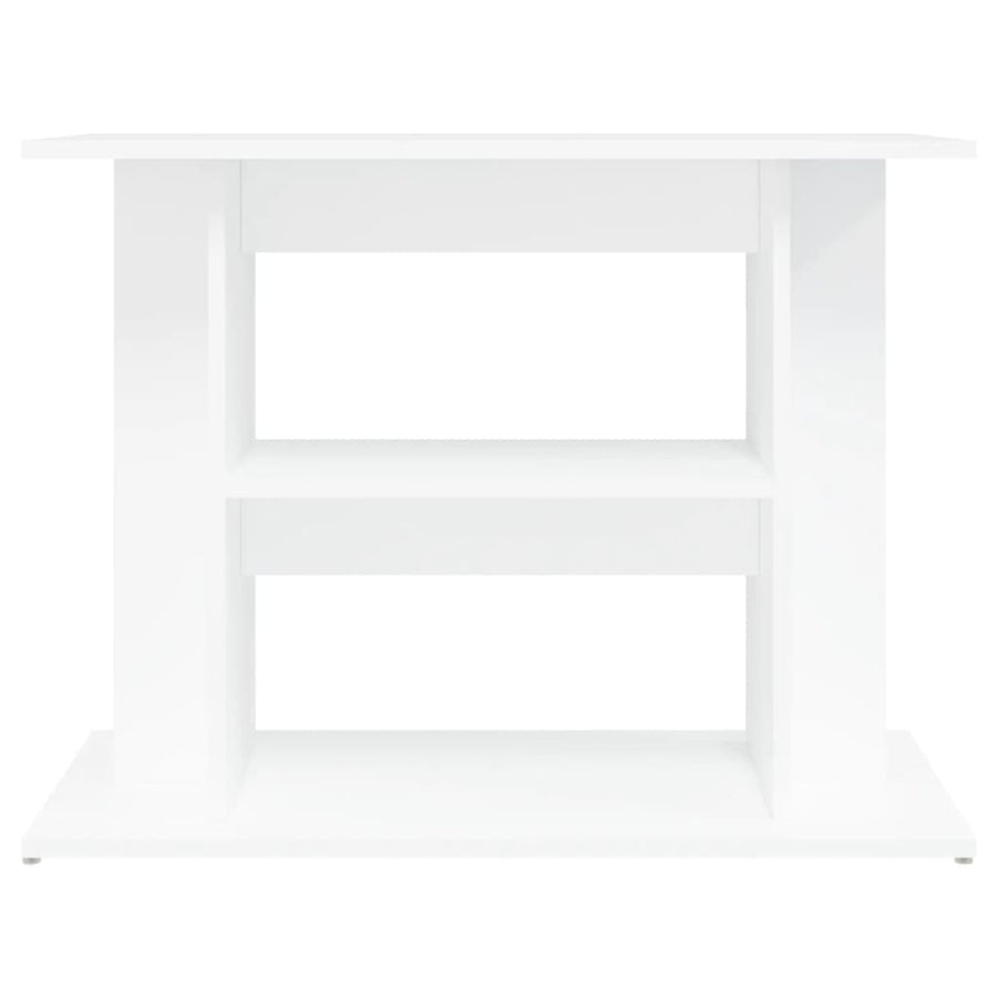 Aquariumstandaard Bewerkt Hout 80 x 35 x 60 cm Wit