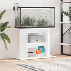 Aquariumstandaard Bewerkt Hout 80 x 35 x 60 cm Hoogglans wit