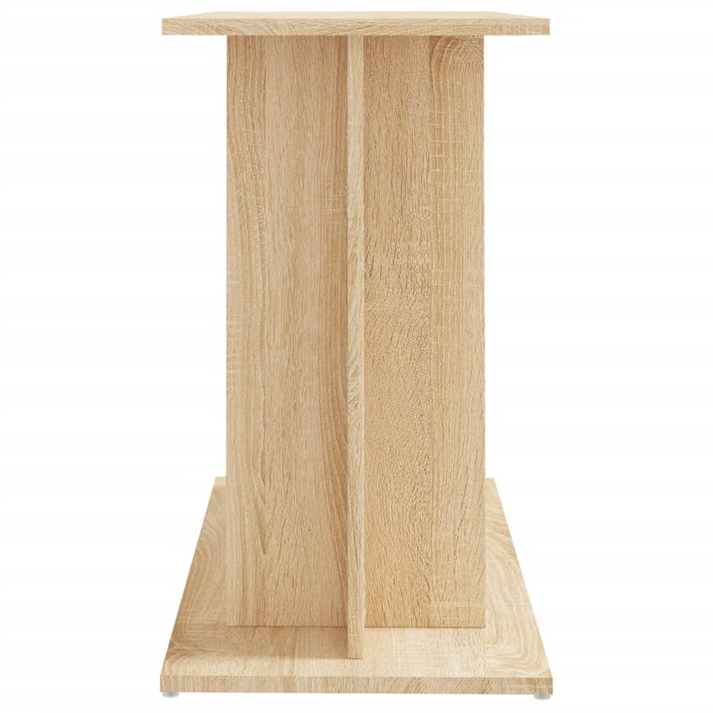 Aquariumstandaard Bewerkt Hout Kleurig 80 x 35 x 60 cm Sonoma eiken