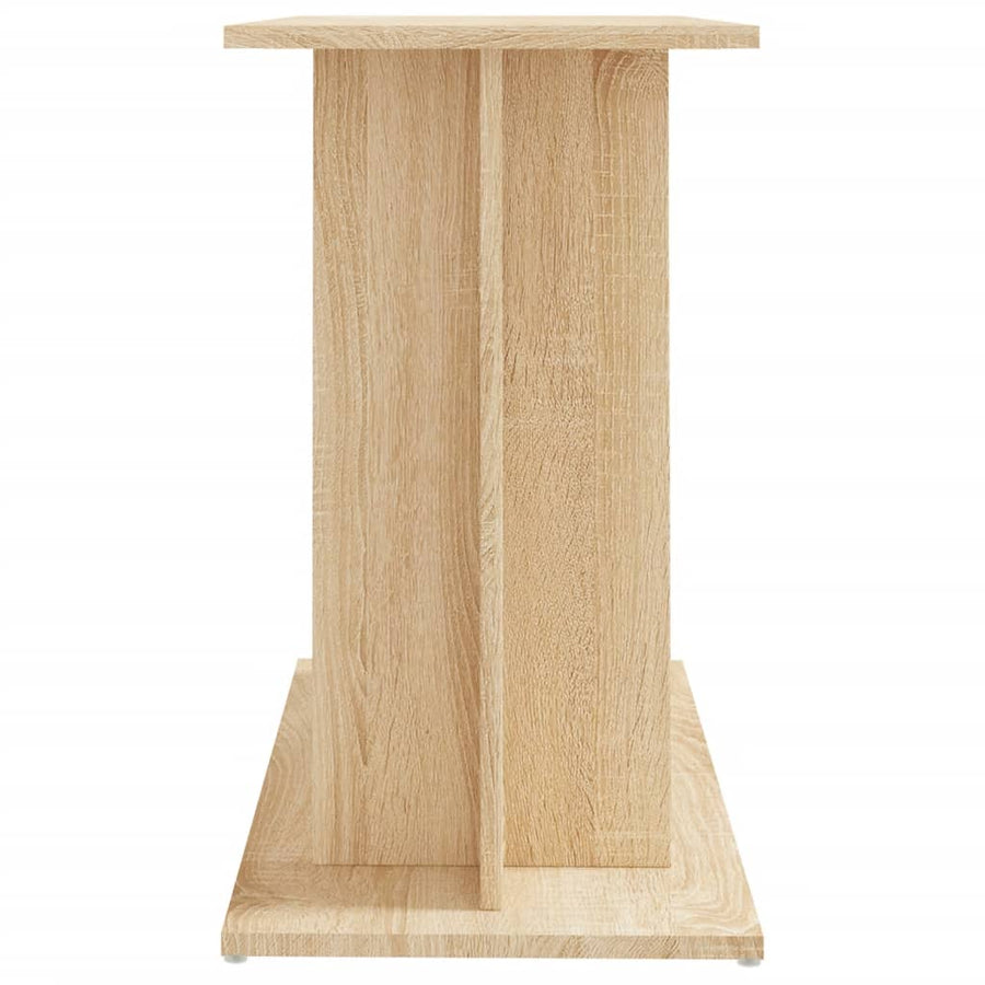 Aquariumstandaard Bewerkt Hout Kleurig 80 x 35 x 60 cm Sonoma eiken