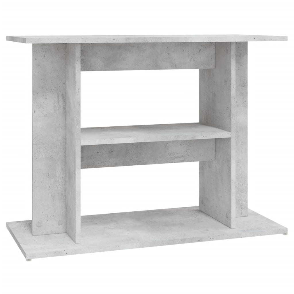 Aquariumstandaard Bewerkt Hout 80 x 35 x 60 cm Betongrijs