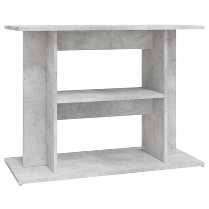 Aquariumstandaard Bewerkt Hout 80 x 35 x 60 cm Betongrijs