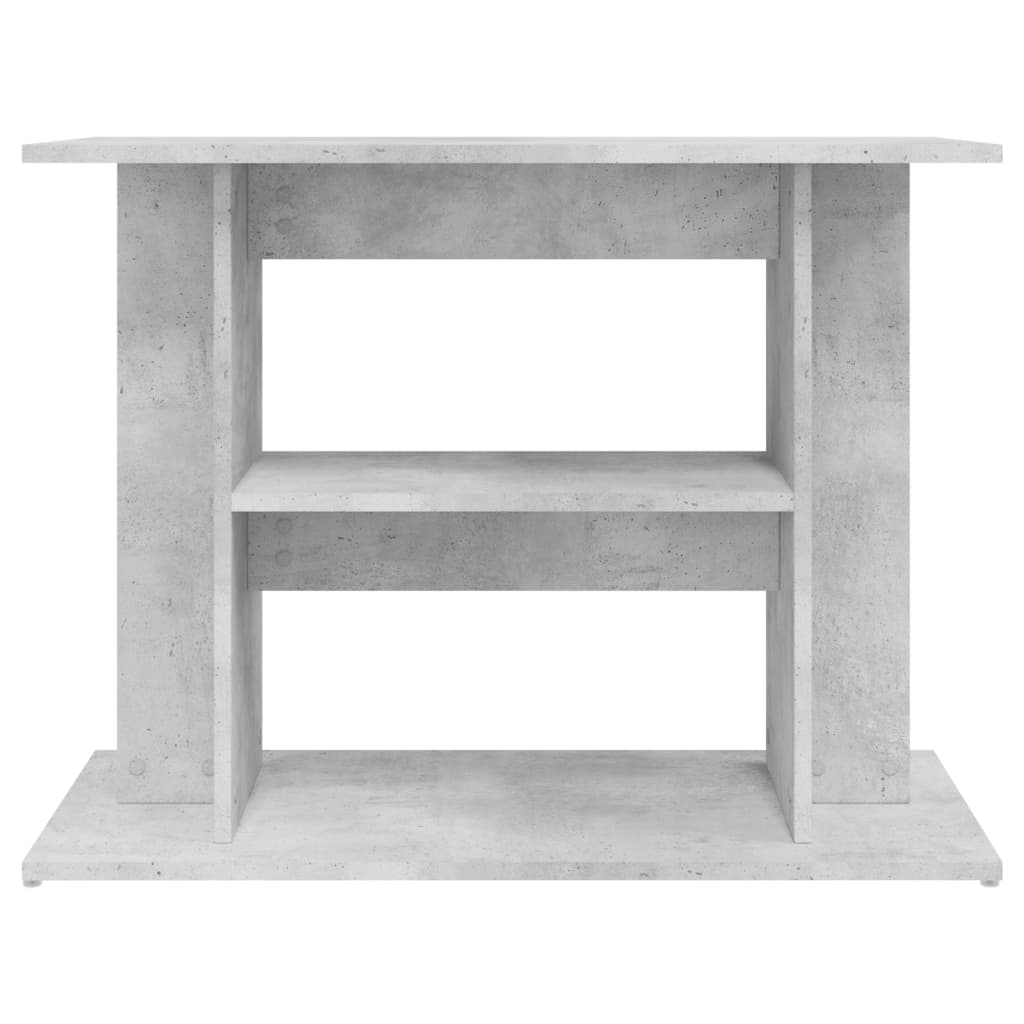 Aquariumstandaard Bewerkt Hout 80 x 35 x 60 cm Betongrijs
