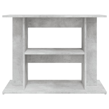 Aquariumstandaard Bewerkt Hout 80 x 35 x 60 cm Betongrijs