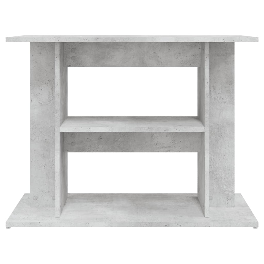 Aquariumstandaard Bewerkt Hout 80 x 35 x 60 cm Betongrijs