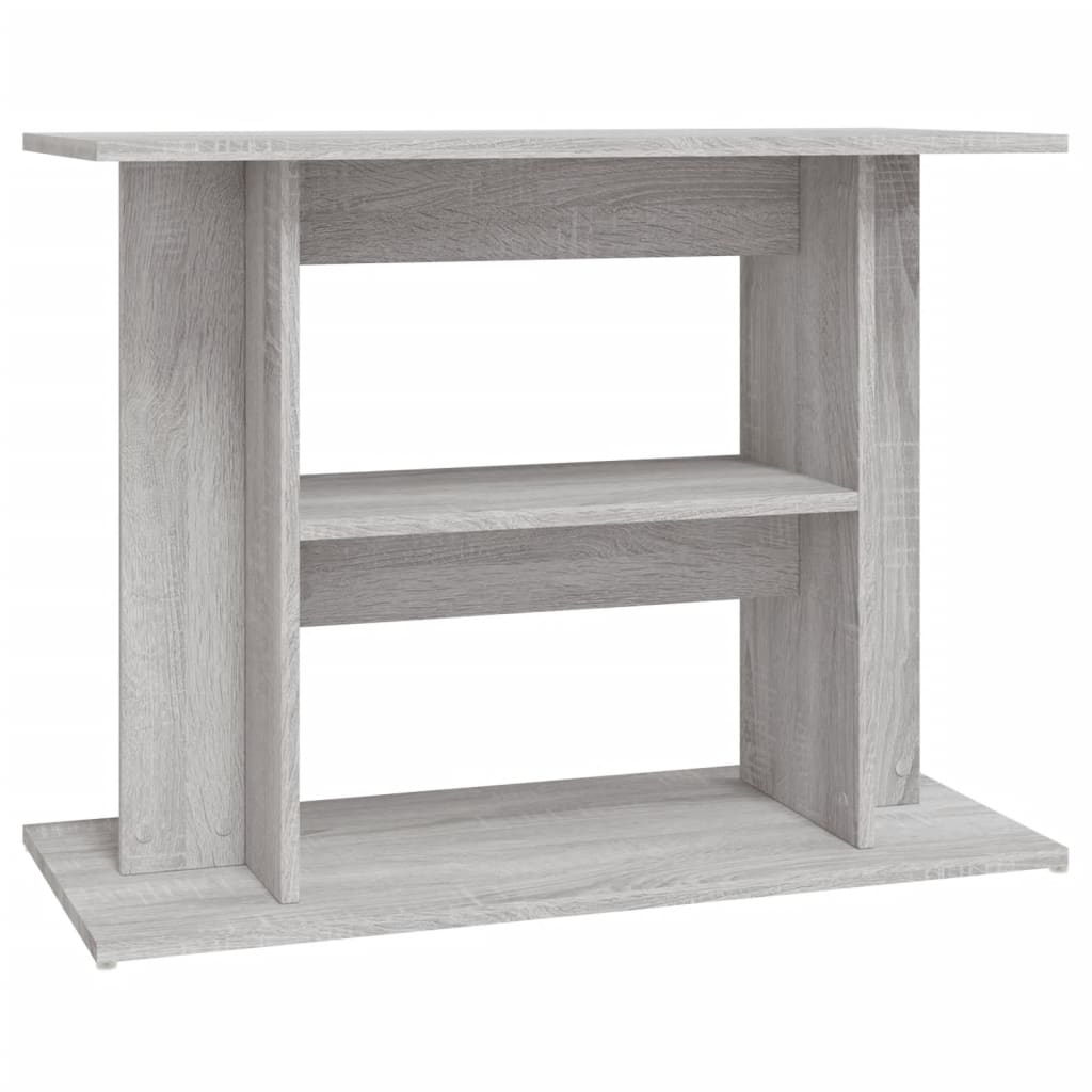 Aquariumstandaard Bewerkt Hout 80 x 35 x 60 cm Grijs sonoma
